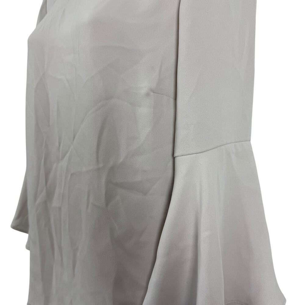 Chicos Bell Flare Sleeve Ecru Neutral Blouse Top Shirt Career sz 0 / 4 / 6 - Picture 9 of 16